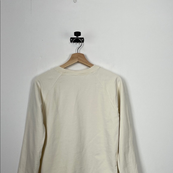 Hanna Andersson Women's XS Cream 'Loved' Graphic Long Sleeve Pullover Sweatshirt - Picture 6 of 8